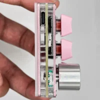 O3C SayoDevice OSU O3C Rapid Trigger Hall Switches Magnetic Pink Switches Keyboard With Knob Screen Copy Paste Shotcut - Image 6