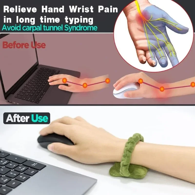 Mini Office Worker Multi-purpose Wrist Pad Mouse Wrist Guards Soft Freely Moveable Hand Protect Pillow