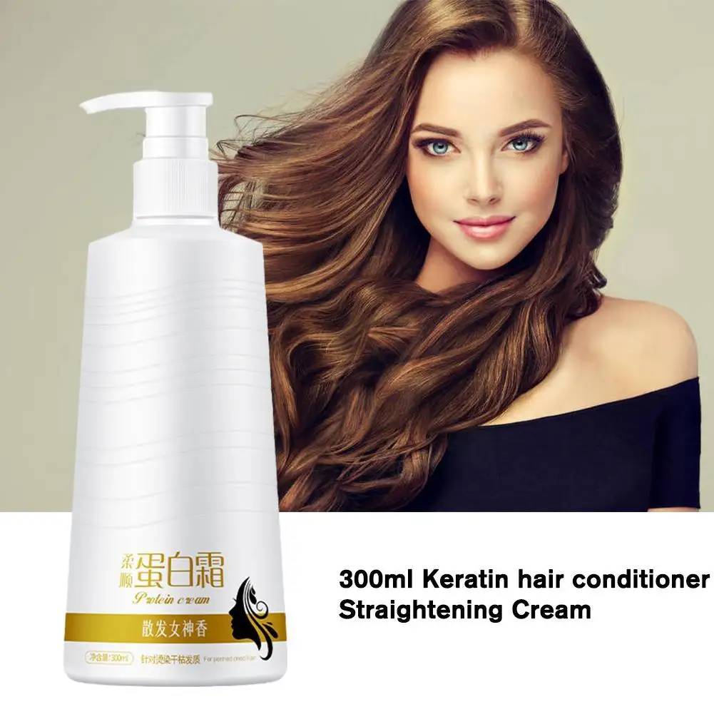 

300ml Keratin Revitalizing Cream For Scalp Care Nourishing Moisturizing Smoothing Protecting Hair Conditioner Hair Repair Care