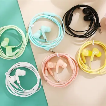 Auricolare cablato ad alta definizione cuffie cablate sportive portatili con controllo In-Ear da 3.5mm con microfono cuffie cablate per telefoni cellulari 1