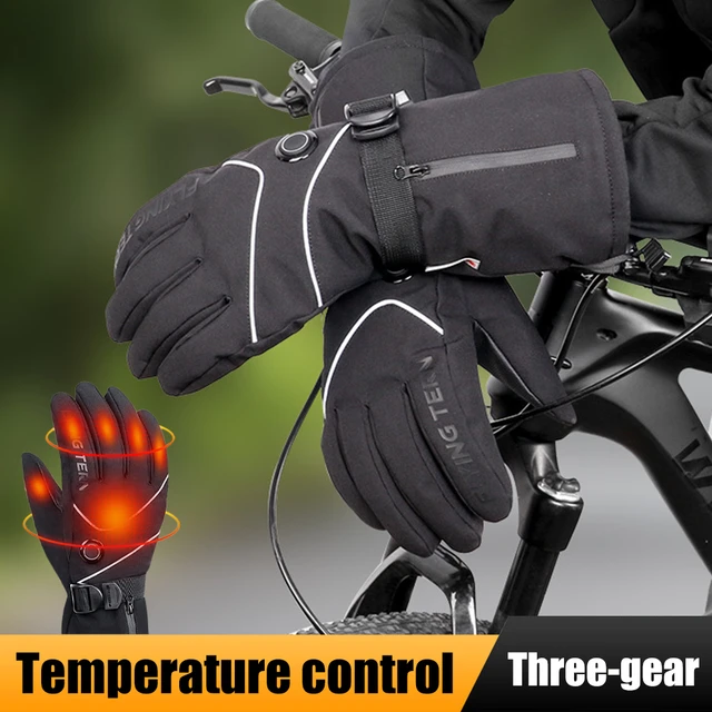 Guantes calefactados recargables para hombre y mujer, guantes para montar en moto, invierno, cálidos, guantes para motocicleta ciclismo al aire libre _ - AliExpress Mobile