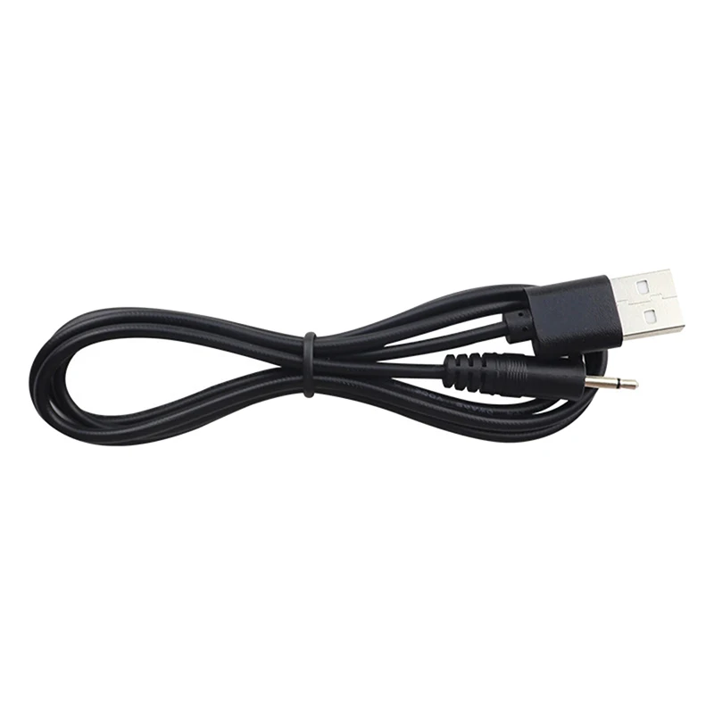 USB-오디오 DC 2.5mm 충전 케이블 충전식 완드 마사지기용 진동기 충전기 코드(검은색 24AWG)