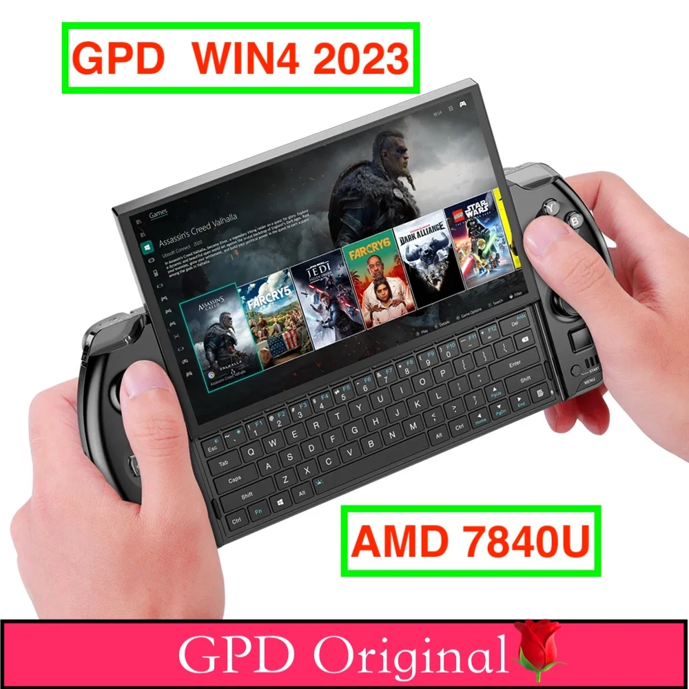 Prezzo All'Ingrosso Gpd Win4 2023 Amd 7840U Tablet Gamepad Portatile Da 6 Pollici 64Gb Ram 4Tb Rom Pocket Mini Pc Laptop Game Player Console