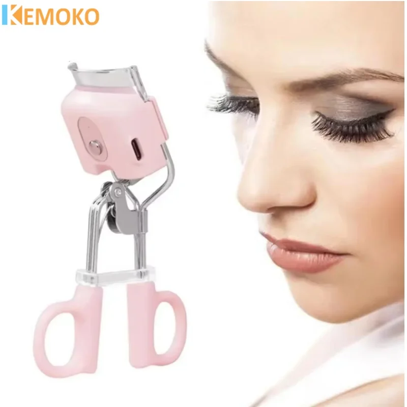 Electric Eyelash Curler Fast Heating Natural Curled Control Styling Make Up Eyelashes Clip Curl Lasting
