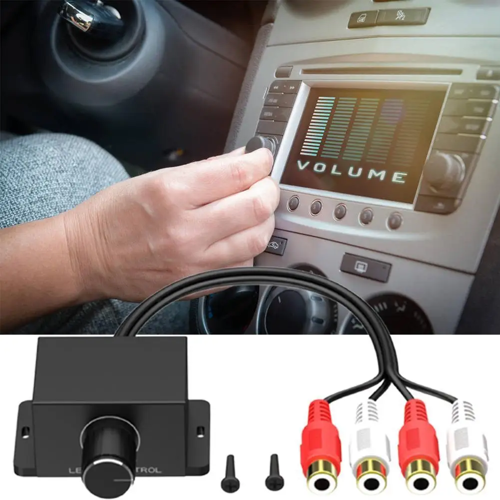 Car Amplifier Volume Regulator Speaker Bass Controller Audio Sound Amplifier Subwoofer Adjuster 27.5cm 12 Q7D6 car stereo accessories