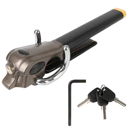Universal Foldable Car Steering Wheel Lock - Anti-Theft Security Device (Black)