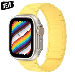 Magnetic Sport Band for Smartwatch - Versatile and Durable Strap for Active Lifestyles (Yellow)