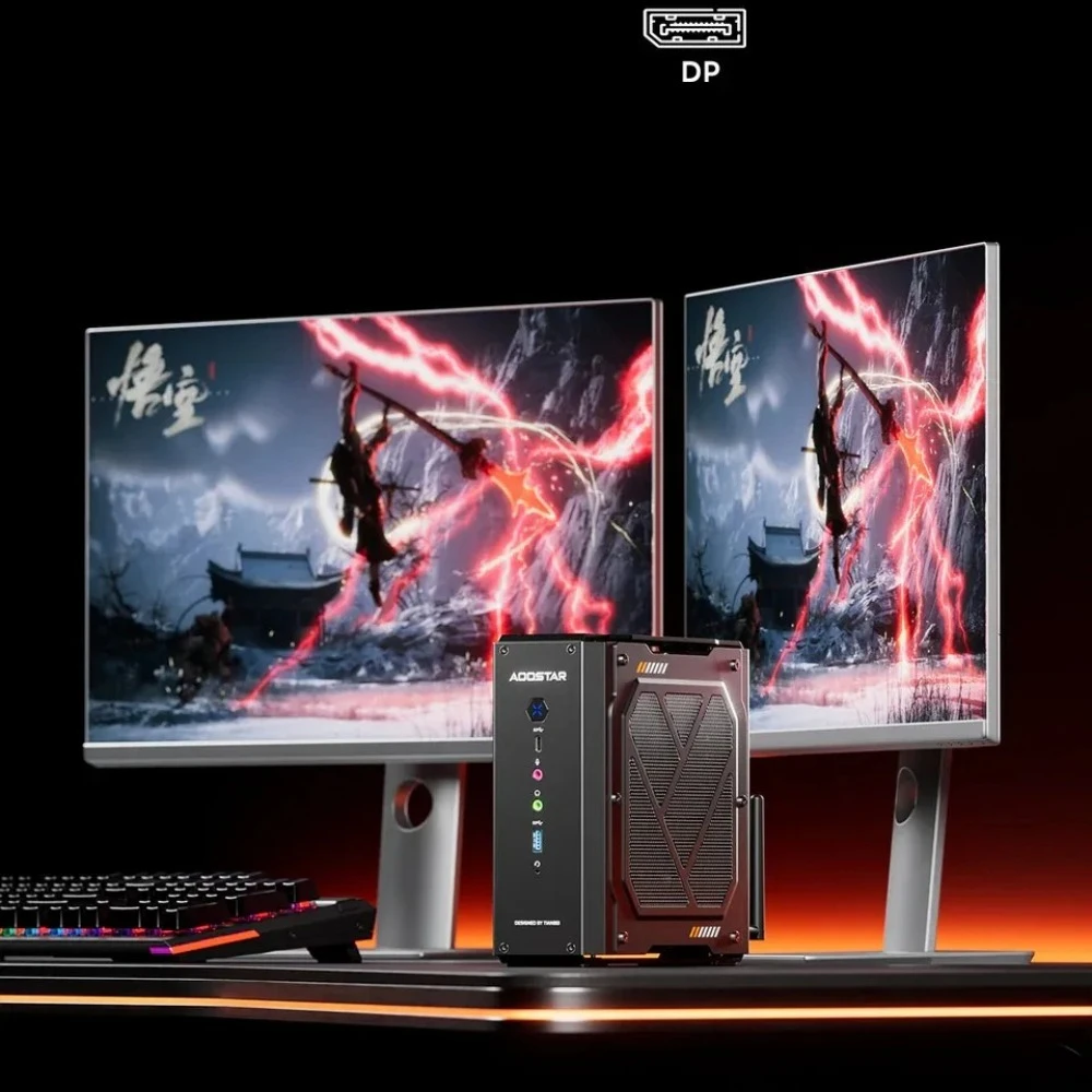 AOOSTAR GODZ MINI PC Ryzen 7 7435HS Radeon RX 6600LE 8G 2*DDR5 2*PCIE 4 ...