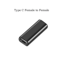 Dual USB - C Extension Cable and Adapter for Data Transfer and Charging (Female to Female)