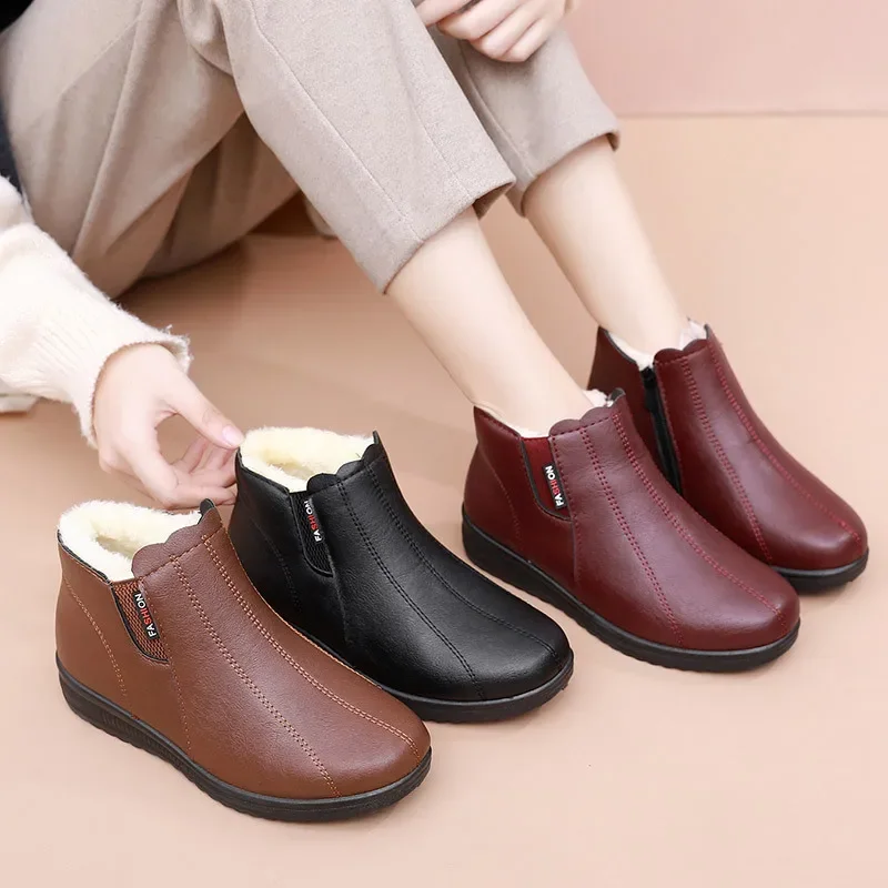 

Winter Warm Women Boots Fashion Shoes for Women 2022 Female Plush Ankle Boot Trekking Waterproof Snow Ladies Shoe Botas De Mujer