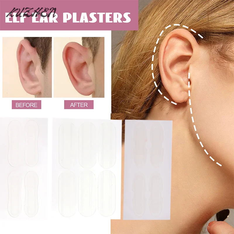 

3sheets Cosmetic Ear Corrector Elf Ear Stickers Big Ear Supporters Self Adhesive Cosmetic Ear Stickers Invisible Ear Stickers