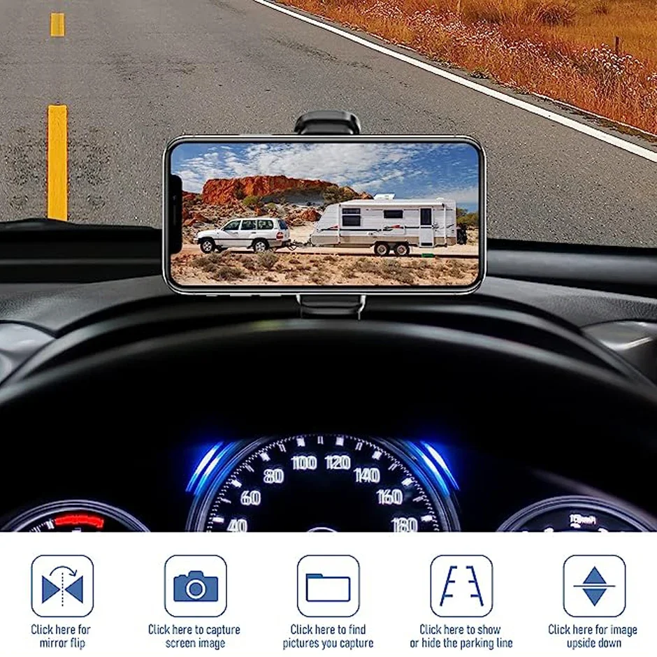 Magnetic solar backup camera on vehicle