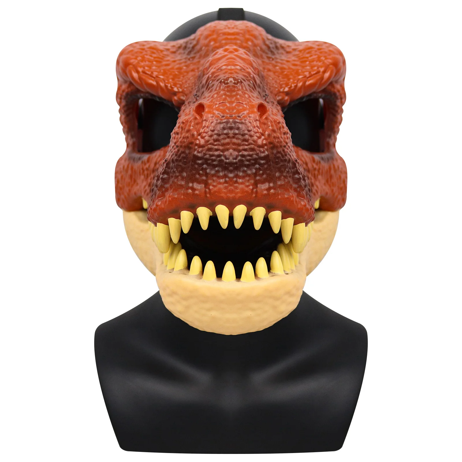 

nspired Velociraptor Mask with Opening Jaw Realistic Texture and Color Eye and Nose Openings and Secure Strap Ages 4 and Up