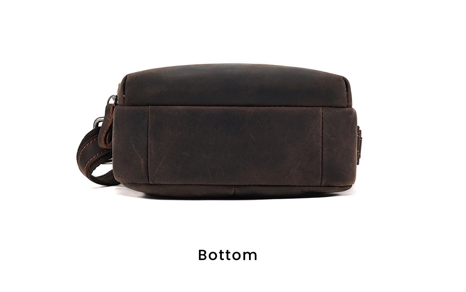Leather Shoulder Bag Luna - Brown