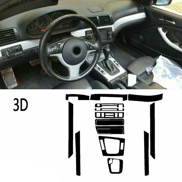 Schaltknauf Box Panel Abdeckung Trim Echt Carbon Faser Aufkleber Für BMW  E46 1998-2005 Auto Innen Dekoration zubehör