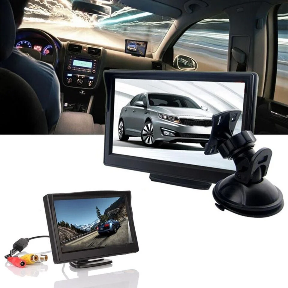 iPoster 5''  Car Rear View  Monitor Trunk Handle Rear View Reverse HD Camera Night Vision For Ford F150 F250 F350 F450 2008-2014