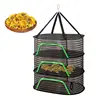 Sun Drying Rack For Food 3 Layers Foldable Dryer Rack With Zippers Large Portable Vegetable Drying Rack For Fruits Plants 1