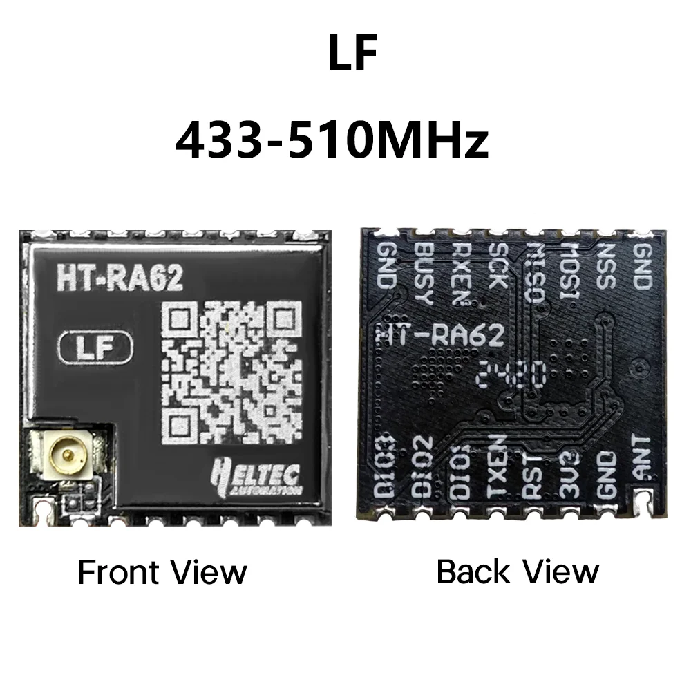 Heltec HT-RA62 LoRa-Modul SX1262, geringer Stromverbrauch, hohe Empfindlichkeit, 139 dBm SPI-Schnittstelle, unterstützt LoRaWAN-Protokoll für IoT-Entwicklung – Detail 2
