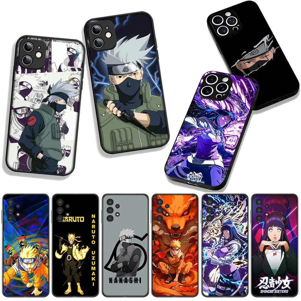 Hinata Hyuga & Kakashi Naruto-Themed Phone Cover Case