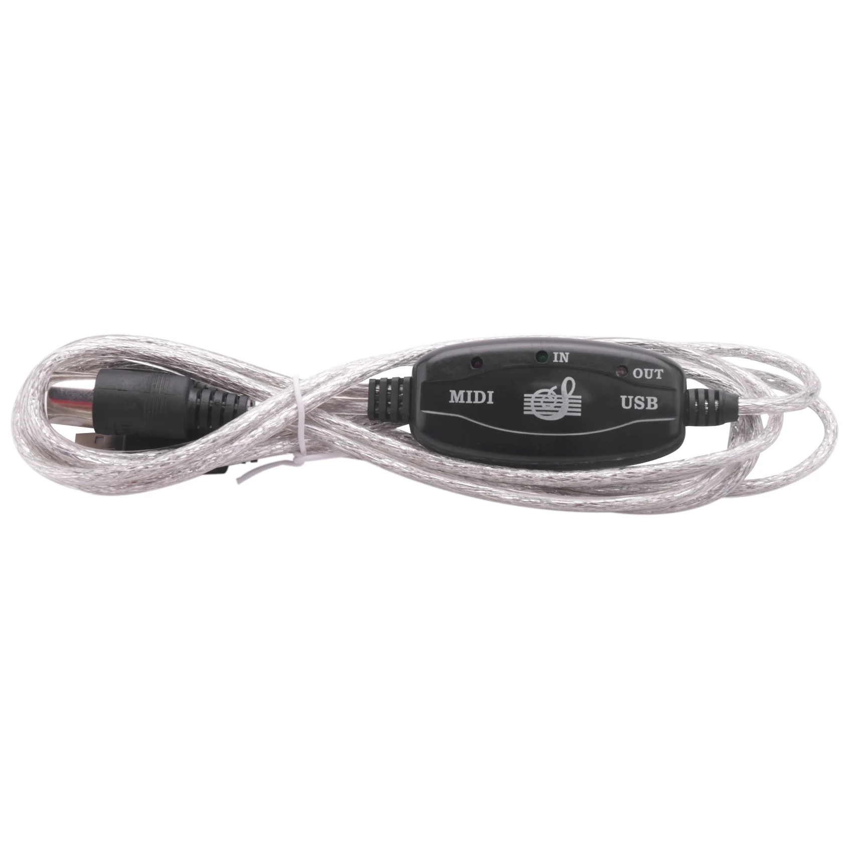 

MIDI to USB Cable Converter Connector PC to Synthesizer Music Keyboard Adapter for Home Music