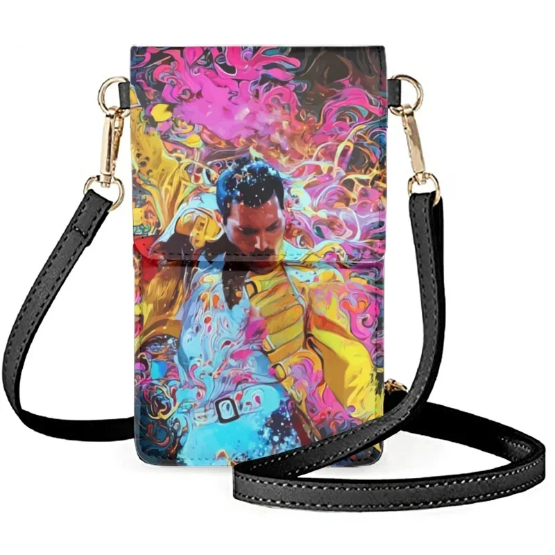 Queen Band Freddie Mercury Print Lanyard Neck Strap ID Card Pass Moblie Phone USB Badge Holder Porte Bus Bank Credit Case Cover