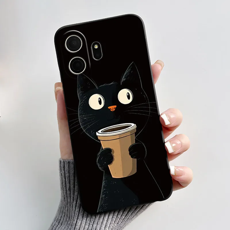 Fashion Penguins in the Snow Pattern - Black Anti-Scratch Soft Case