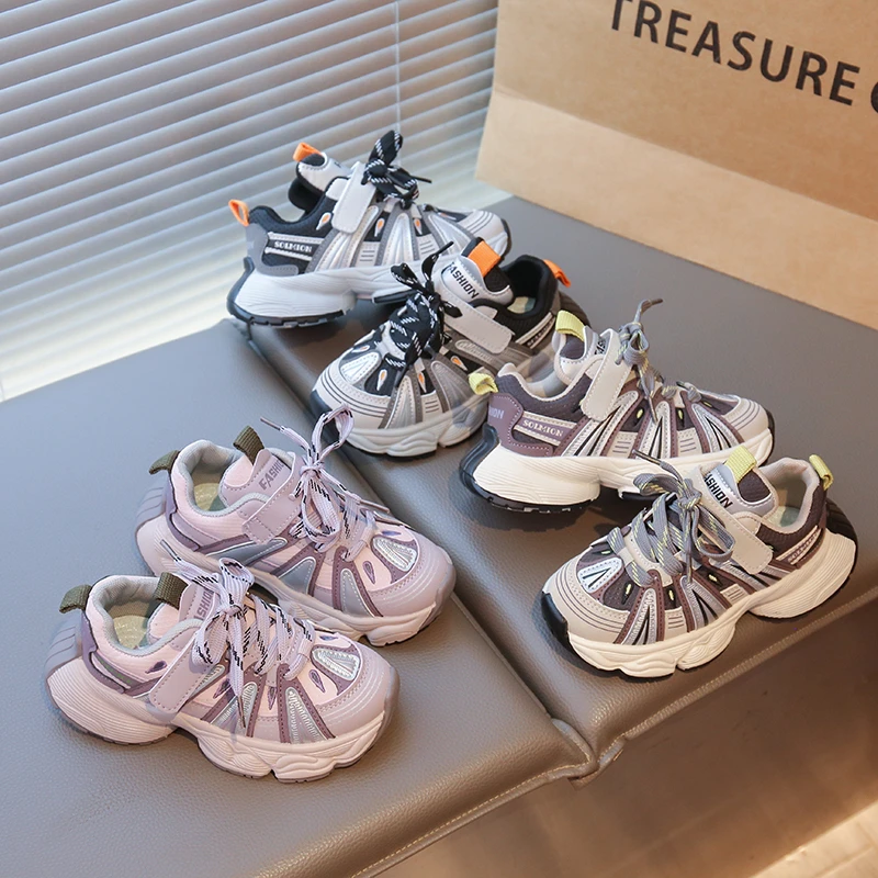 Kids Soft Sole Casual Platform Sneakers for School Outdoor Sport