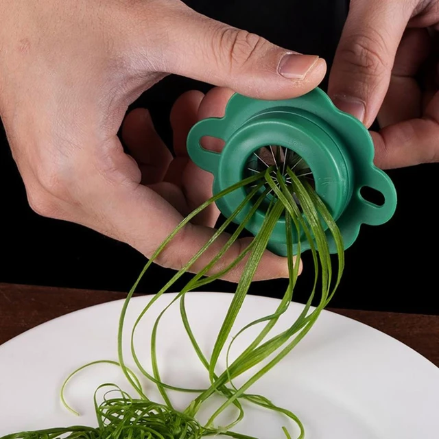 Green Onion Easy Slicer Shredder Plum Blossom Vegetable Shredder