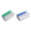 200 Pieces/Box Green Plastic Interdental Silicone Brush Dental Toothpicks With Threaded Oral Cleaning Tools 1