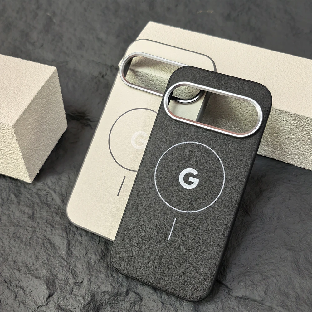 Premium Soft PU Leather Magnetic Phone Case | Metal Lens | Magsafe Wireless Charging | Anti-Slip Design
