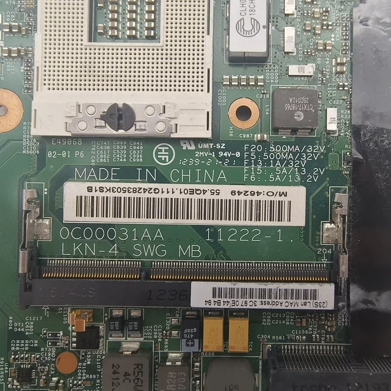 11222-1 For Lenovo Thinkpad T530 Notebook Motherboard 04Y1591 DDR3 Mainboard 100% Tested Fully Work 5 11222-1 For Lenovo Thinkpad T530 Notebook Motherboard 04Y1591 DDR3 Mainboard 100% Tested Fully Work - Image 3