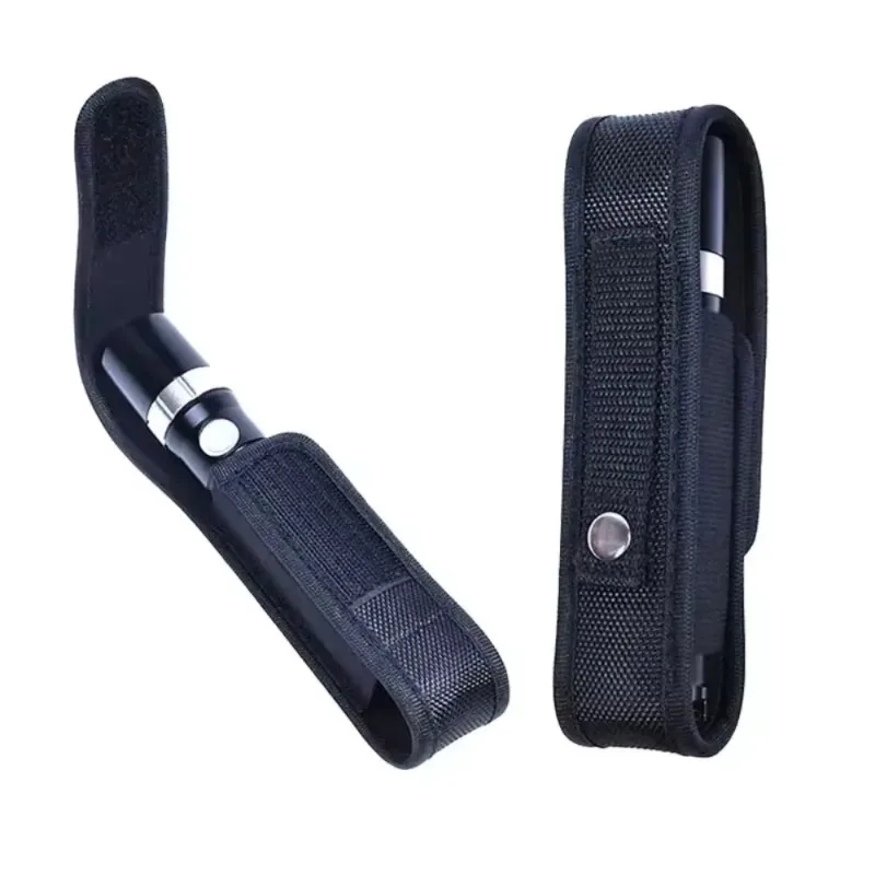 New Portable Nylon Flashlight Bag Black Adjustable LED Torch Holster Flashlight Pouch Hunting LED Torch Holster Waist Bag