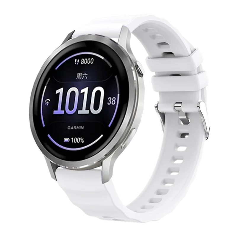 Elegant 18mm Silicone Watch Band - Premium Comfort & Style Strap