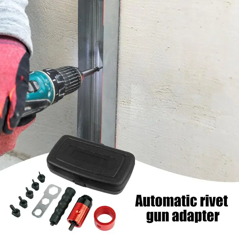 Rivet Applicator Adapter Drill Attachment Easy Processing Rivet Attachment Installation Tool Efficient Riveting Hand Tool Insert
