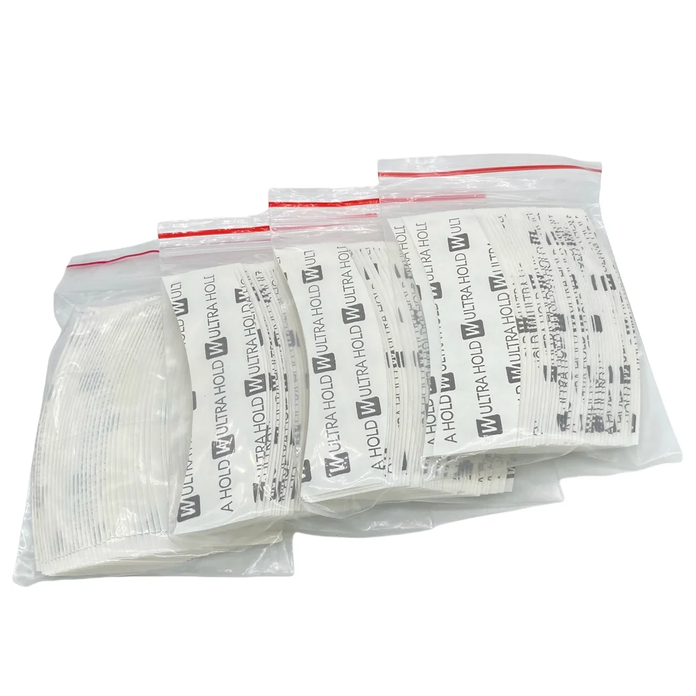 36 pieces 4 shape 7.6 cm* 2.2 cm White Ultra hold tape lace front tape arc double sided Tape for toupee wig adhesive Best Sellers In Hair Extensions & Wigs