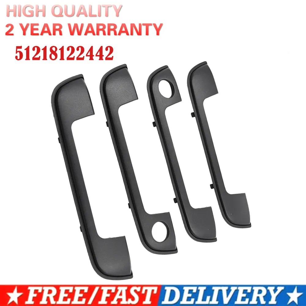 Juego 4 Juntas Goma Tirador Exterior Puerta BMW | Compatible E36, E34, E32, Z3 | Repuesto 51218122441