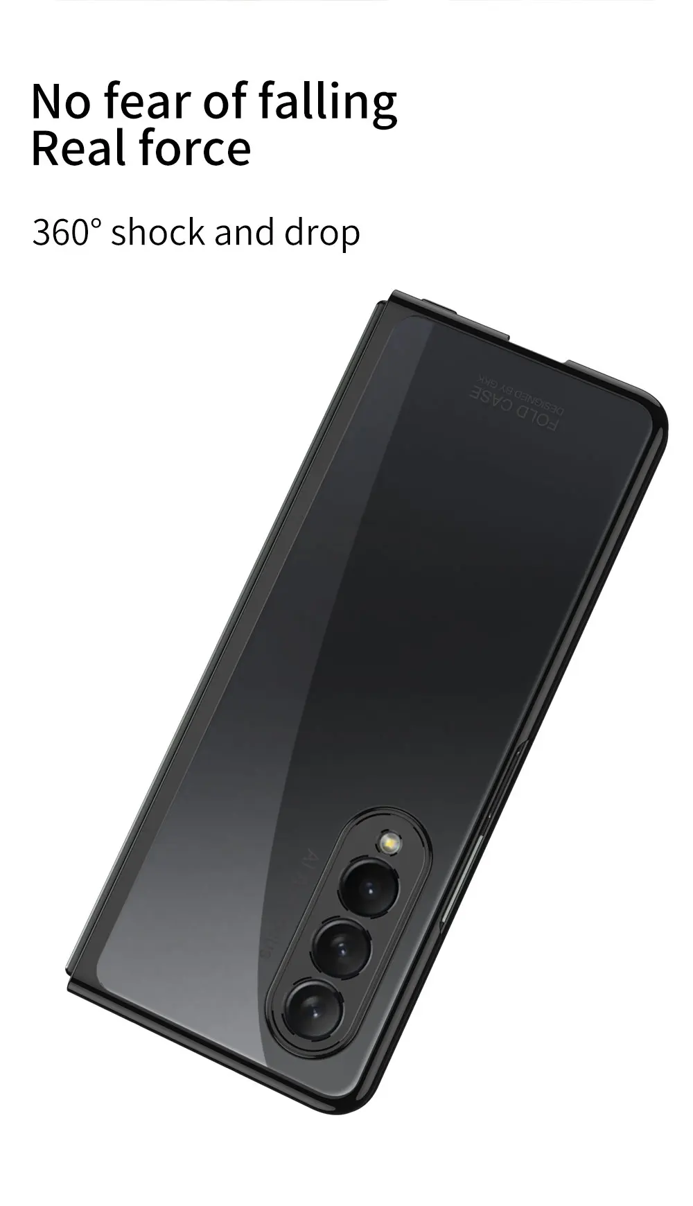 Luxury Plating Screen Glass Case For Samsung Galaxy Z Fold 3 Camera Protection H