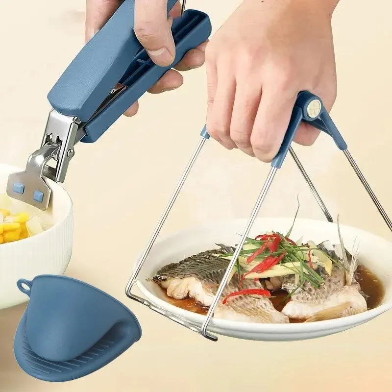 Kitchen Tools Bowl Clamp Anti Scald Steaming Vegetable Anti Slip And Scald Hand Plate