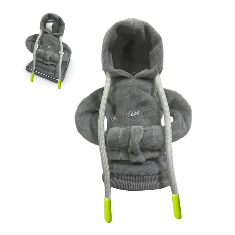 

Чехол для переключения передач, модная рубашка с капюшоном, искусственная рукоятка, модная рубашка с капюшоном, плюшевая Толстовка в форме автомобиля