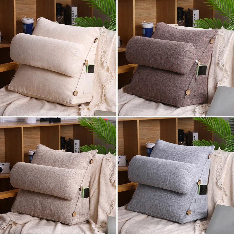 Coussin de lit confortable et doux, appui-dos à grande cale pour adulte,  appui-dos pour canapé et lit - AliExpress