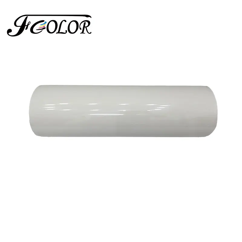FCOLOR 화이트 UV DTF AB 전송 필름 크리스탈 라벨 스티커, 실리콘 병 머그잔 목재 범용 UV 필름 롤, 60cm * 100m