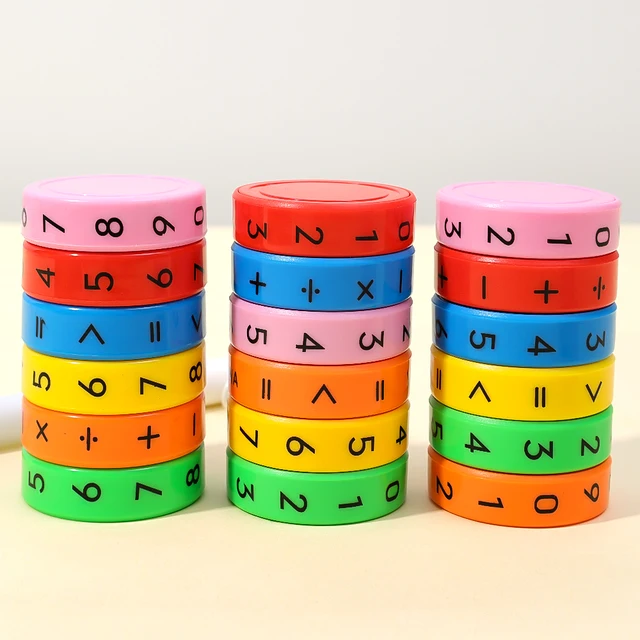 1-3pcs Arithmetic Intelligence Early Education Toys for Children Puzzle Arithmetic Cube Detachable Cylindrical Digital Cube Toys 6