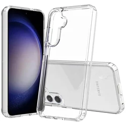 Durable Transparent Shockproof Phone Case with Soft Cover for S24 Fe (Clear Case)