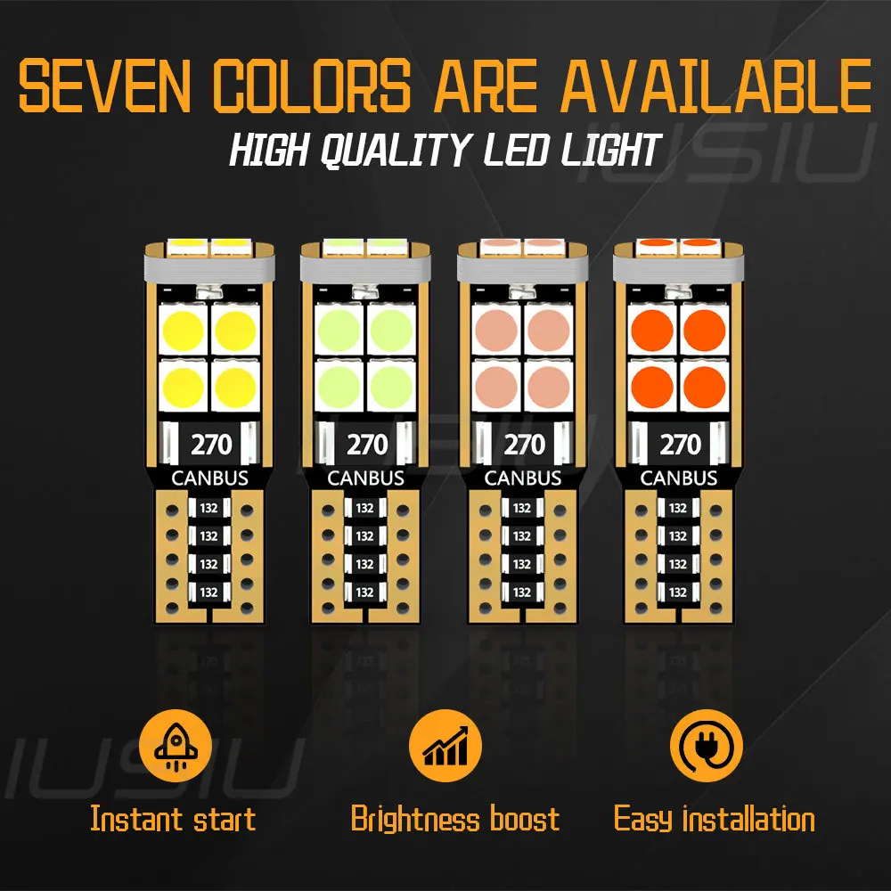 IUSIU  LED  ȣ, T10 LED , W5W WY5W 194 168 501, ڵ ׸   ǵ ȣ , 10SMD 3030