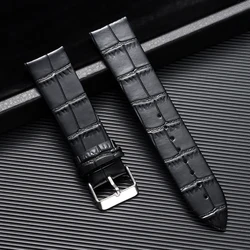 Elegant Leather Watch Strap with Pin Buckle - Available in Multiple Sizes and Colors - 18mm (Black)