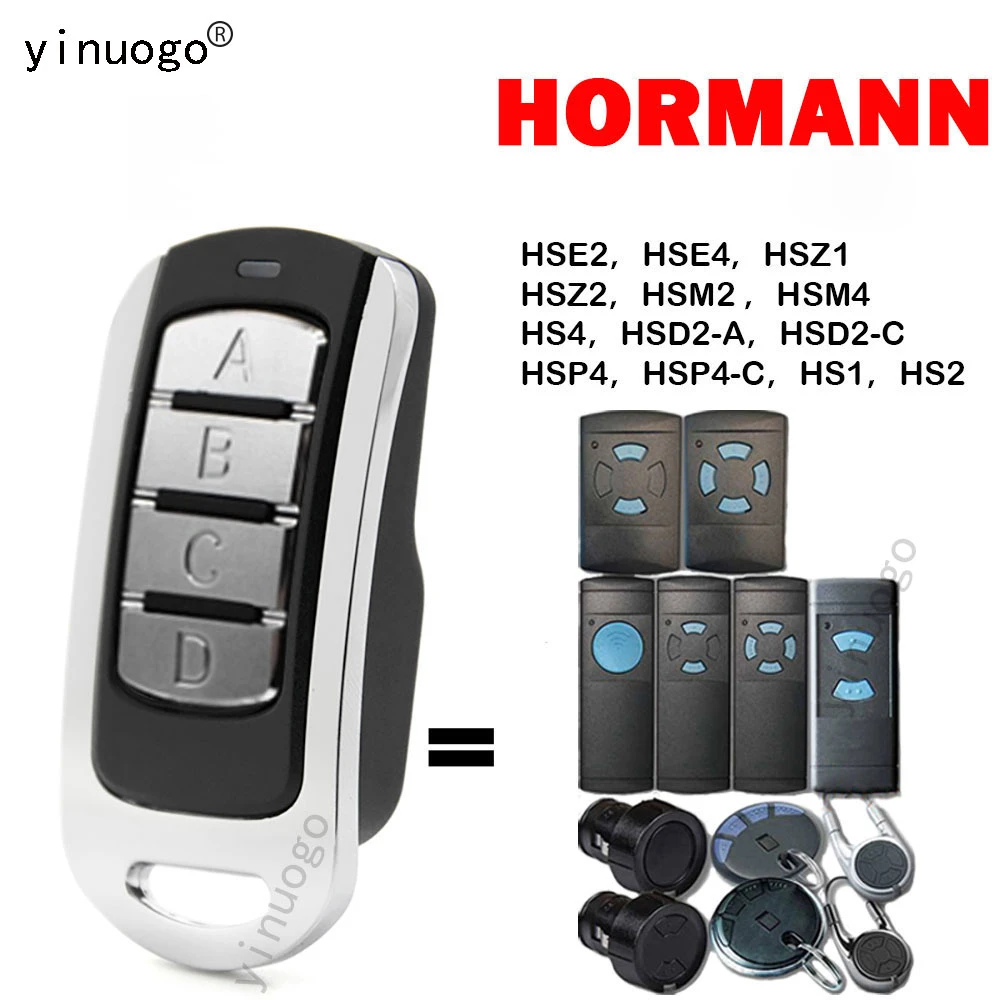 Hormann HSM2 HSM4 HS1 HS2 HS4 HSE2 HSE4 HSZ1 HSZ2 HSP4 HSP4-C HSD2-A HSD2-C 868 Garage Door Remote Control 868mhz HORAMNN Remote smart locks