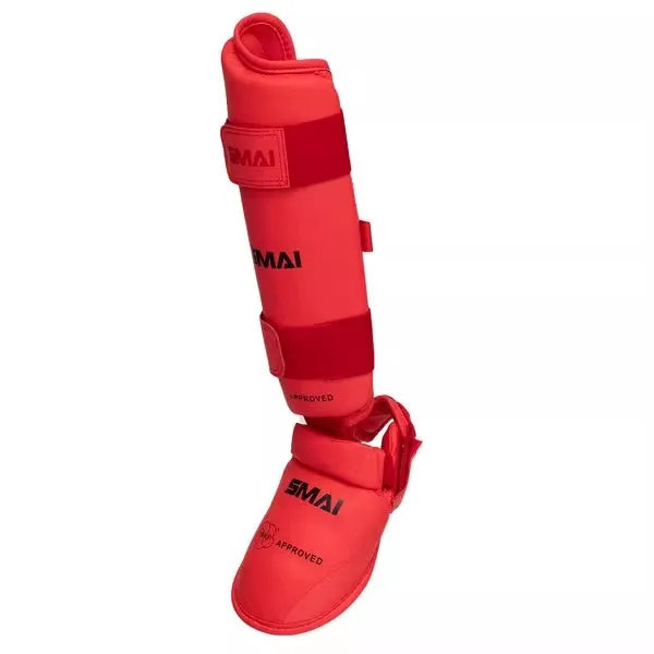 Фото Новые протекторы для ног SMAI karate, протектор для ног WKF SHIN INSTEP, хорошее качество, протектор со специальным хвостовиком, искусственная кожа, Италия №2