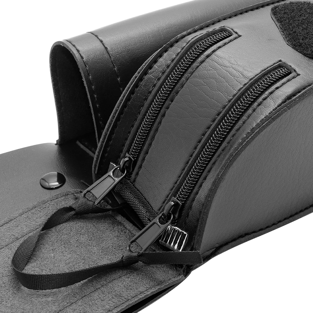Motorcycle Saddlebag Guard Bag Water Bottle Holder For Harley Touring Road King Street Electra Glide FLHR FLTR FLHT Black