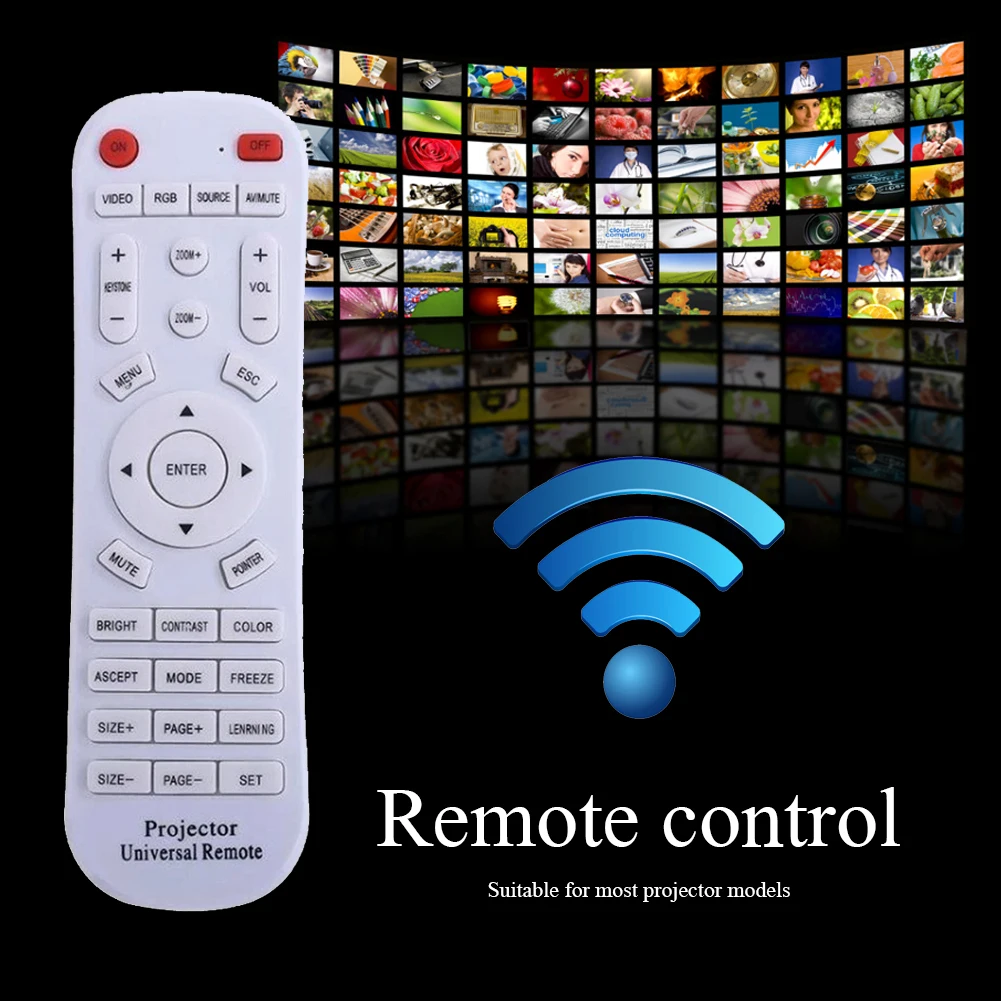 Universal Projector Remote Home Theater Accessories Replacement for Projectors