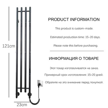 ราวแขวนผ้าเช็ดตัวไฟฟ้า ตั้งเวลาได้ พร้อมระบบทำความร้อนอัจฉริยะ สำหรับอบผ้าเช็ดตัวให้แห้ง อุปกรณ์เสริมในห้องน้ำ 2